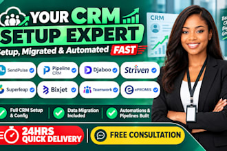 setup sendpulse pipeline crm djaboo striven superleap bixjet teamwork epromis
