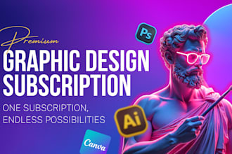 provide graphic design services on subscription