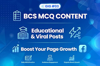 write viral facebook and bcs educational content
