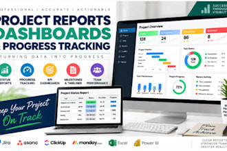 create professional project reports dashboards and progress tracking