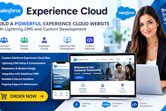 build salesforce cloud website with lightning cms and custom development