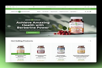 design a professional peptide research website