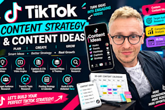 create tiktok content, hooks and a strategy for your niche