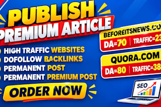 publish article at beforeitsnews,com and quora,com