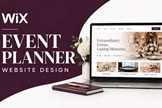 design wix event planner website event agency corporate event planner website