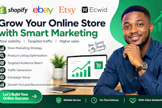 promote shopify ebay etsy ecwid stores and boost sales