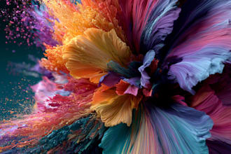 create abstract geometric digital art