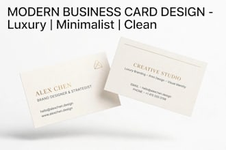 design modern business card and visiting card