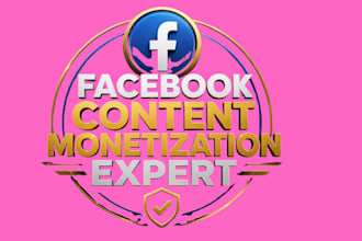set up facebook page monetization and content monetization