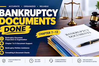 provide professional bankruptcy document preparation