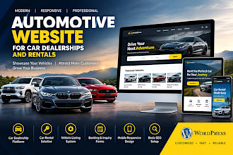 build a professional automotive for car dealerships and rentals