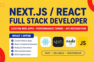 develop web apps using nextjs, reactjs with supabase