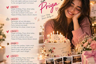 create a personalized custom ai song for birthday or wedding