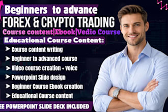 create forex trading ebook video, crypto trading, stock market course book, ppt