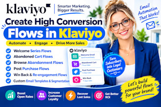 setup klaviyo email marketing flows for shopify skincare brands