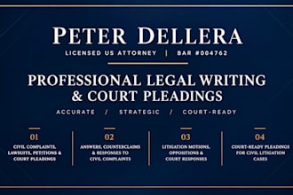 draft a powerful civil complaint or lawsuit as a US attorney