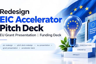redesign eic accelerator pitch deck eu grant presentation funding deck