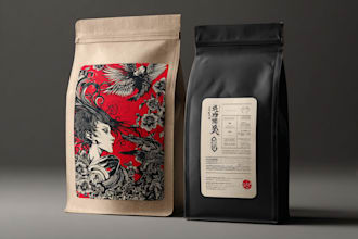 do coffee label, coffee packaging, and product label design