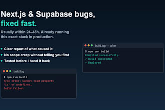 fix your nextjs or supabase bug fast