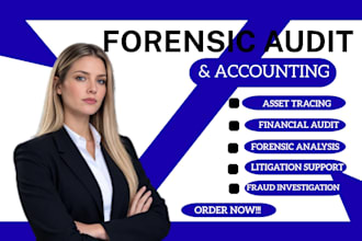 perform forensic accounting, fraud investigation and forensic audit
