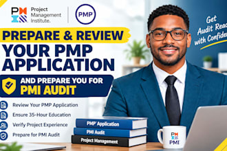 prepare and review your pmp application and prepare you for pmi audit