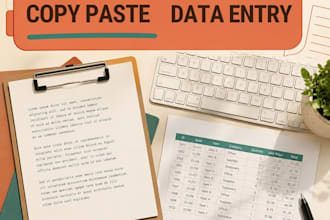 expert in copy typing, copy paste, and data entry