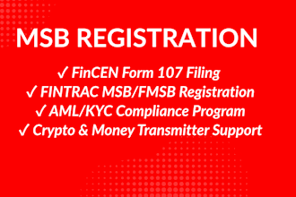 register your msb with fincen, fintrac and aml compliance