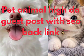 write publish high quality pet animal guest posts