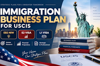 write eb2 niw e2 l1a immigration business plan for uscis