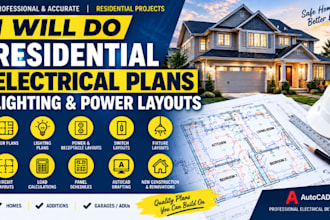 do residential electrical plans lighting and power layouts