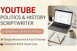 write political youtube script sourced commentary fact checked