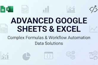 do advanced spreadsheets, google apps script, and data entry