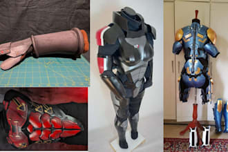 design custom cosplay models and eva foam armor templates