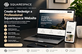 create or redesign a professional squarespace website