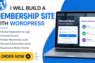 build a professional membership site with wordpress