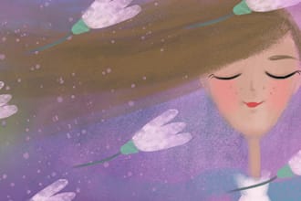 illustrate dreamy and magical childrens book stories
