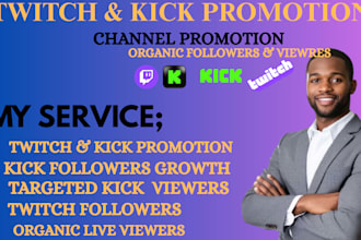 do kick promotion, twitch pr0motion to reach partner via organic pr0motion
