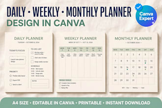 design a colourful and attractive weekly planner printable