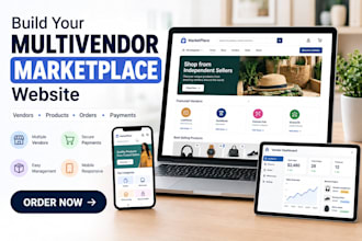 build multivendor marketplace vendor dashboard with ecommerce features