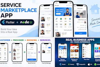 build a custom service marketplace and booking app with flutter