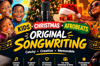 write a catchy kids song, christmas song or afrobeats song