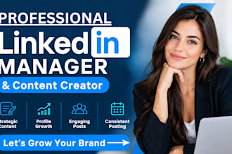 be your expert linkedin marketing manager and content creator
