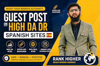provide high da spanish guest post backlinks