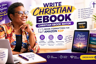 write christian ebook, christian ebook editor, book formatting for amazon KDP