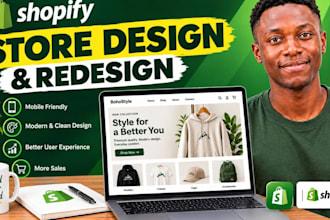 shopify store design and redesign