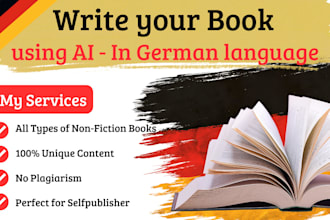 write your book using ai in german language