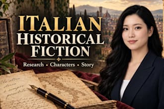 ghostwrite compelling historical fiction stories for emerging italian authors