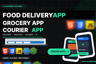 build food deiivery app booking app for restaurant app, on android ios app
