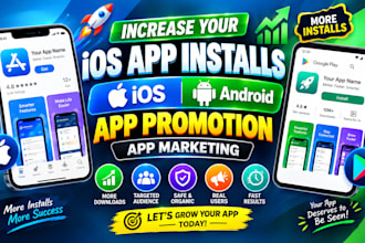 increase ios app installs IOS app promotion android app promotion app marketing