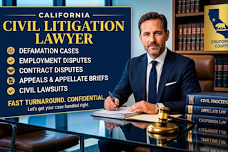 be your civil litigation lawyer for civil lawsuit, complaint and court documents